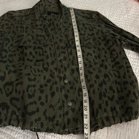Rails Collins, green, leopard Tencel jacket size extra small - Picture 9 of 11